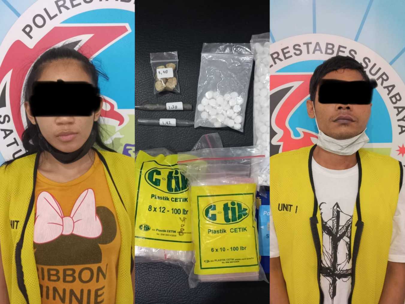 Dua Pelaku dan barang buktinya