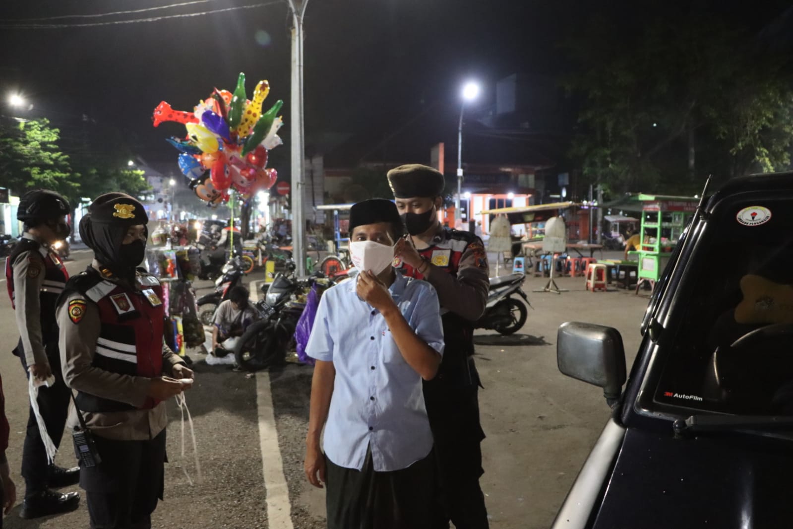 Razia prokes pamor keris Pasuruan 