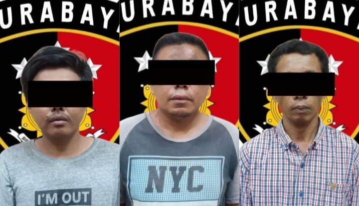 Tiga pelaku yang diamankan Resmob