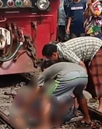 Korban dilokasi kejadian