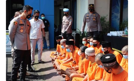 Kapolres Tulungagung pamerkan Puluhan pelaku narkoba