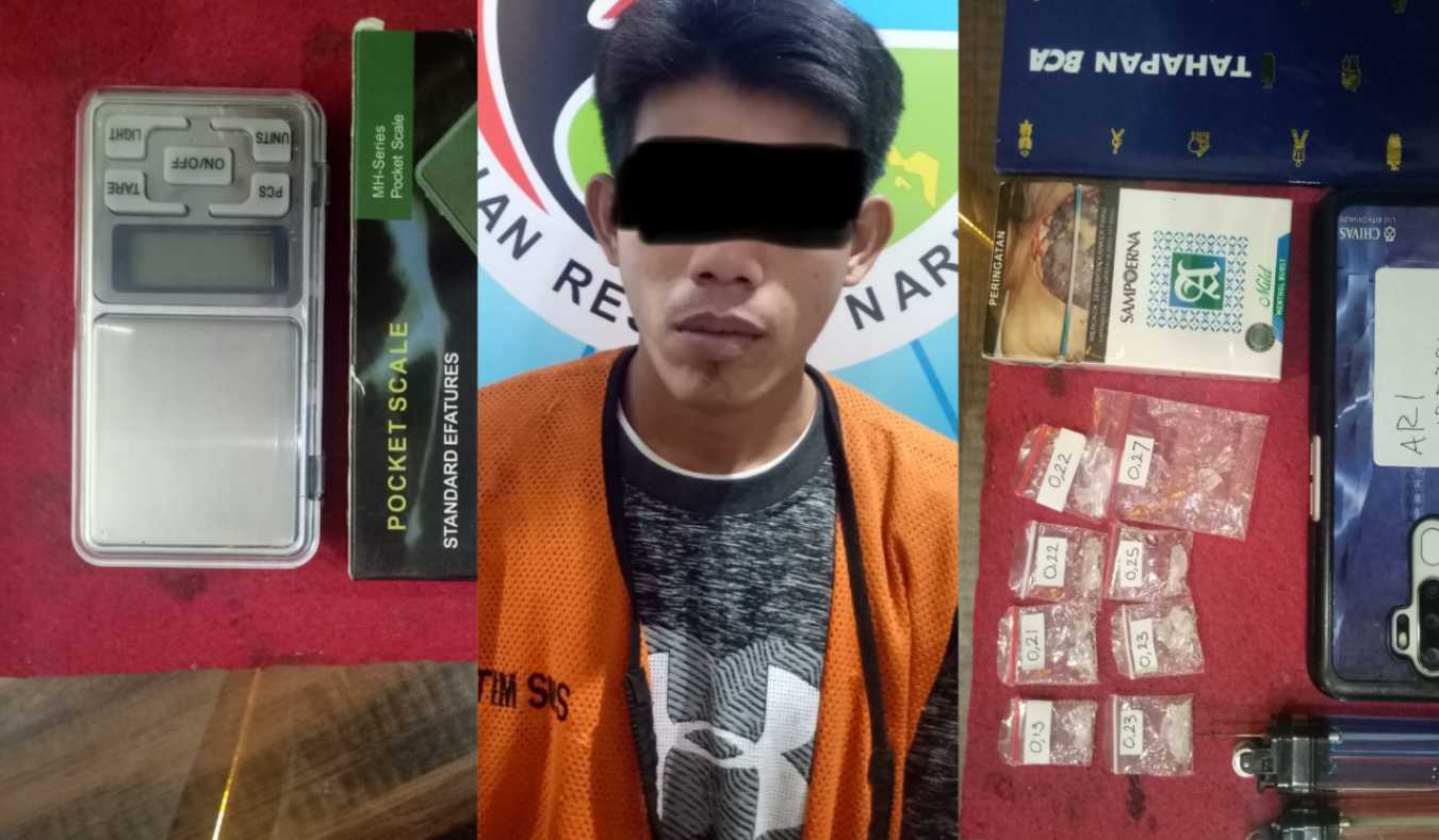 Pelaku dan barang bukti yang diamankan Timsus