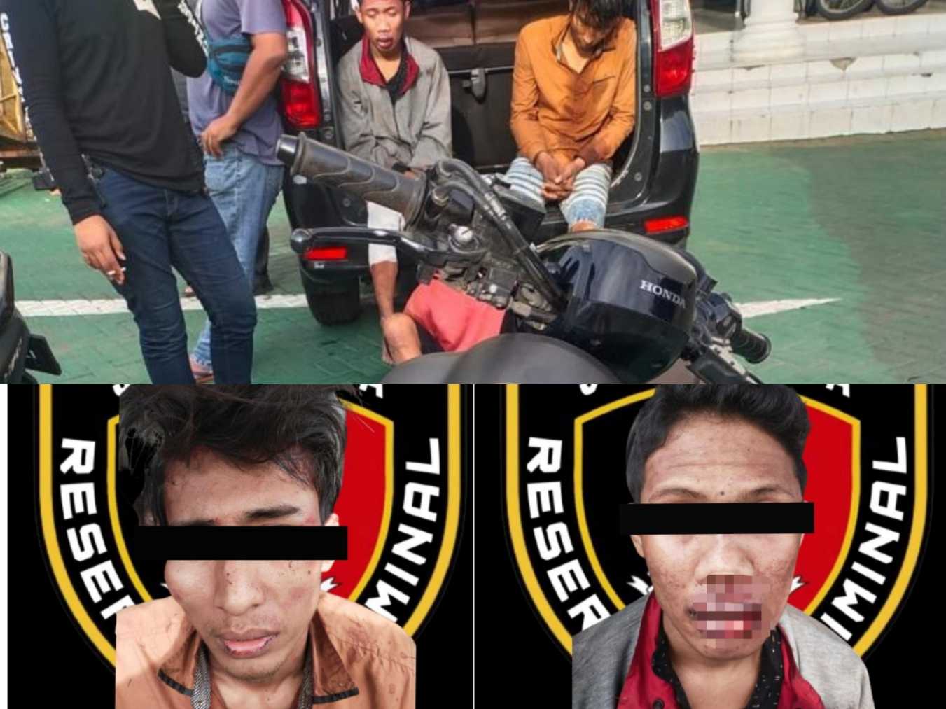 Dua pelaku pencurian motor yang diamankan Resmob Surabaya