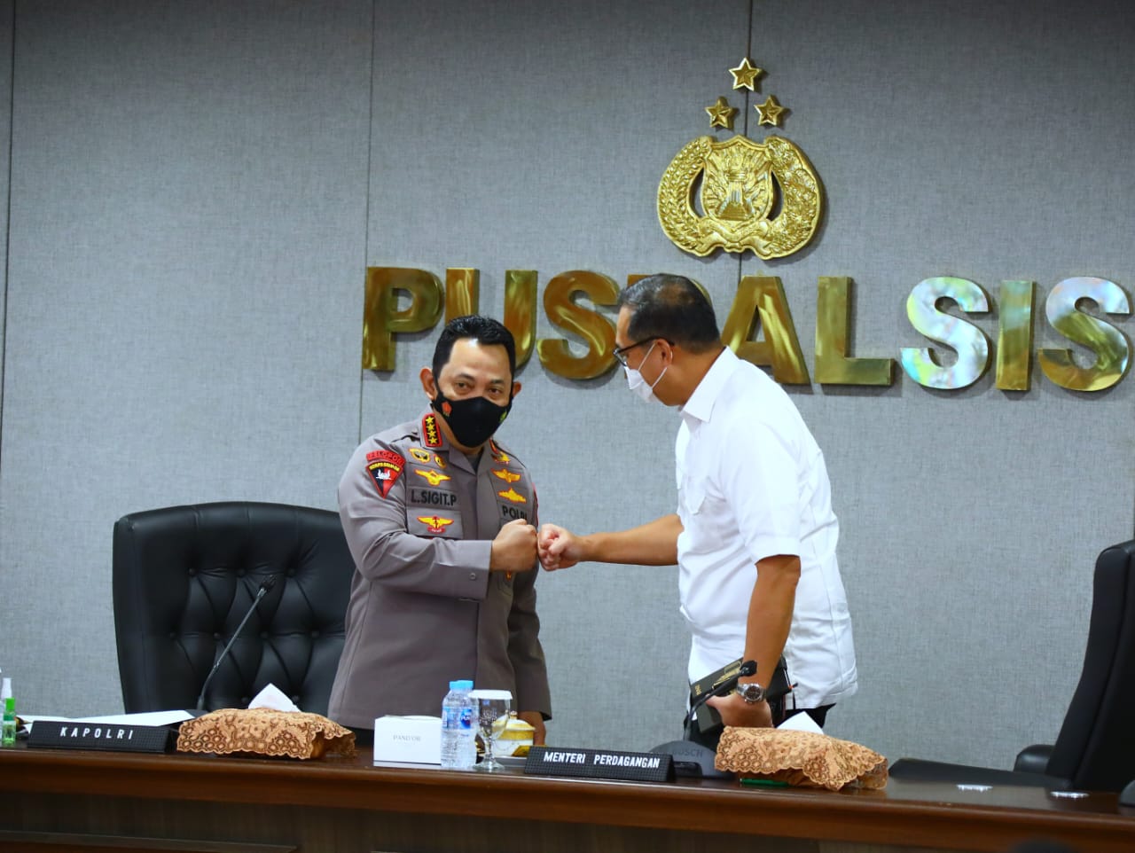 Kapolri dan Mentri perdagangan