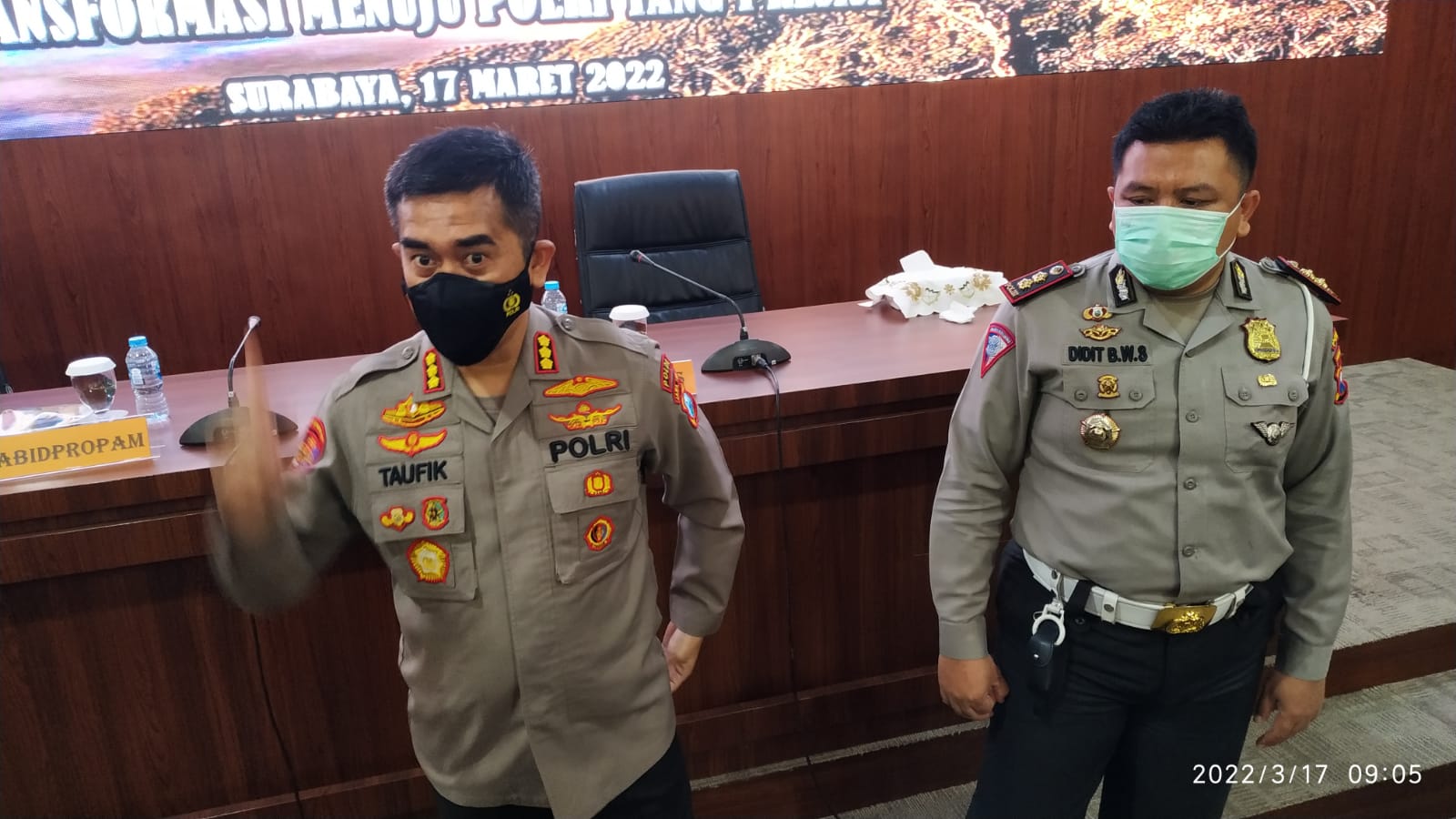 Kabid Propam Polda Jatim Kombes Taufik Herdiansyah