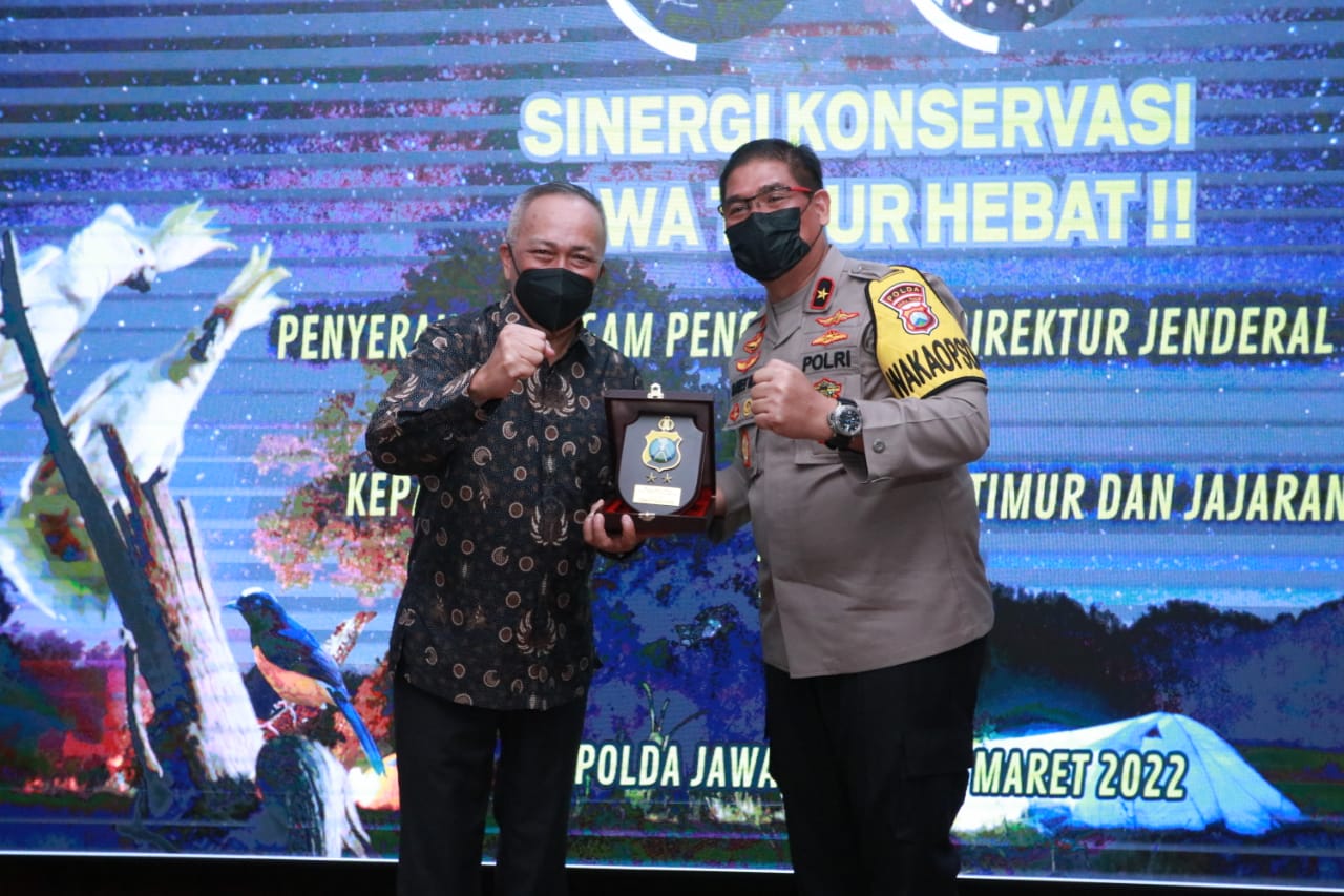 Kapolda Jatim dan Dirjen KSDAE, Kementerian LHK