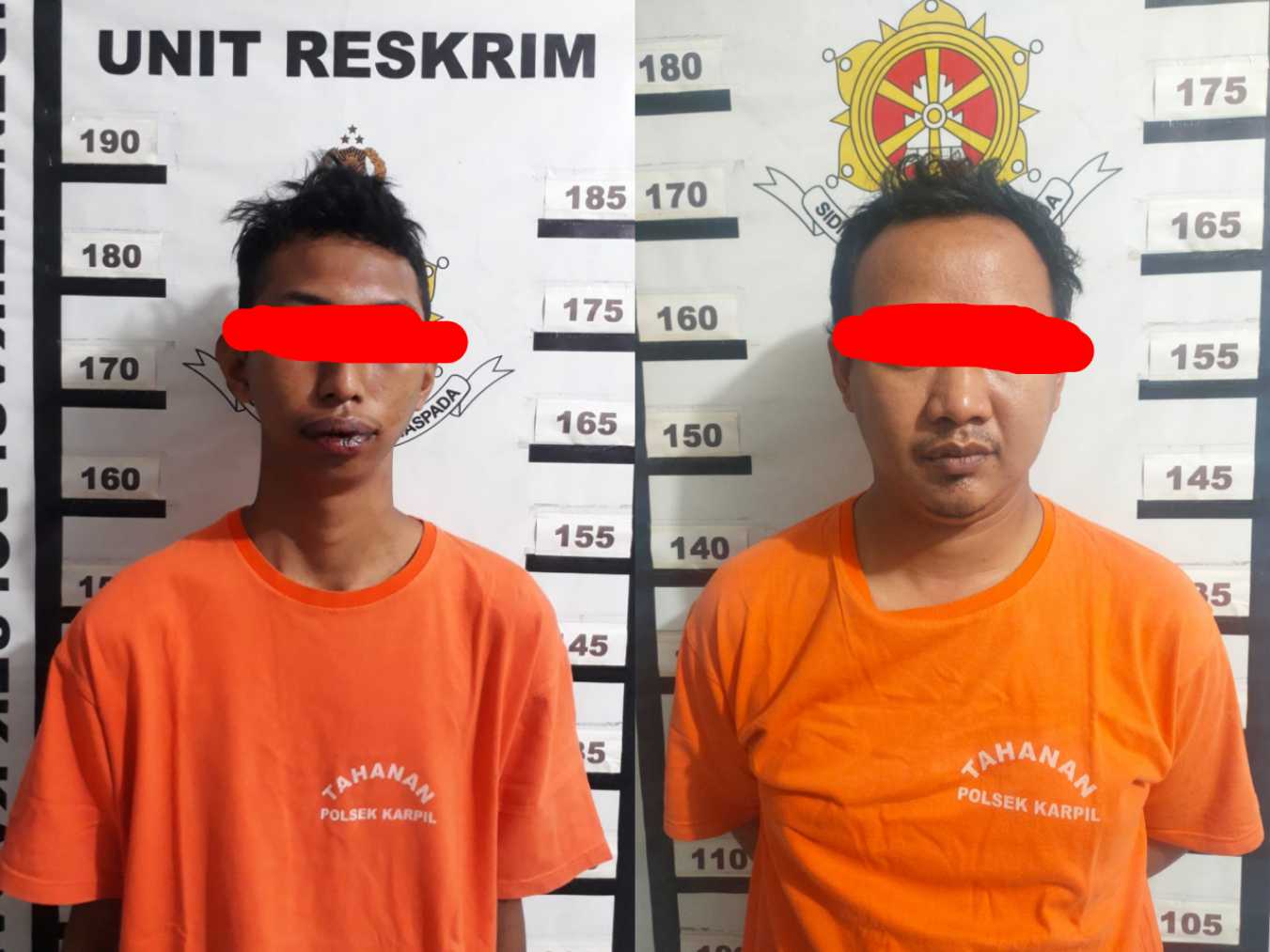 Pembobol rumah dan curi kotak amal yang diamankan Polisi