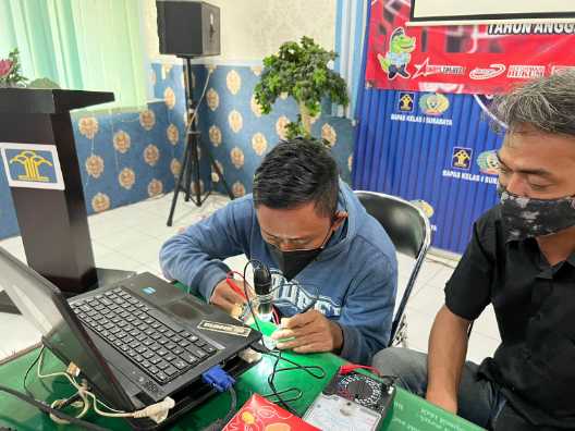 Pelatihan perbaikan smartphone Bapas Medaeng