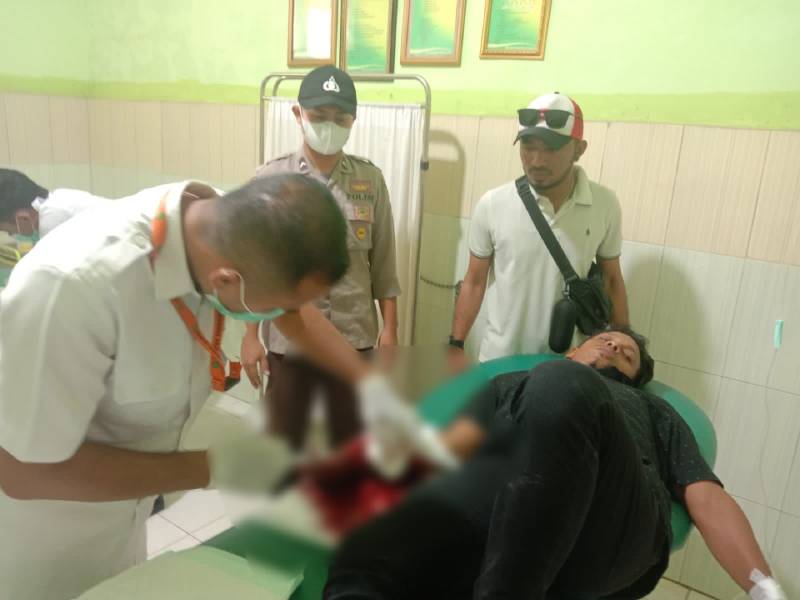 Korban ketika mendapatkan perawatan