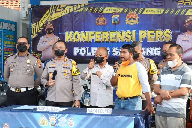 Kapolres Sampang pamerkan hasil razia balap liar