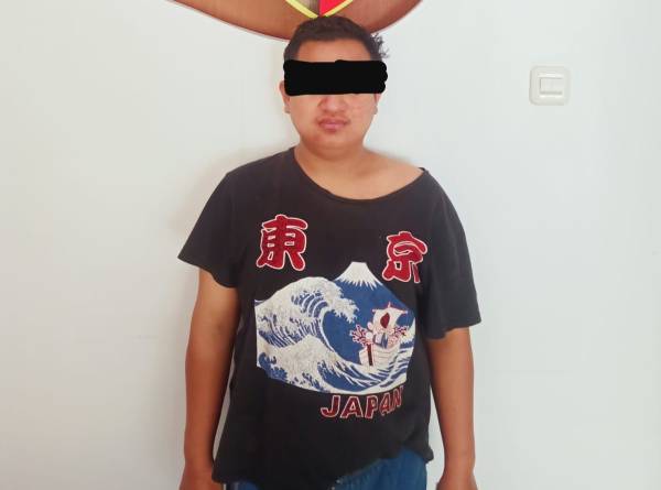PElaku pencabulan yang ditangkap Polisi