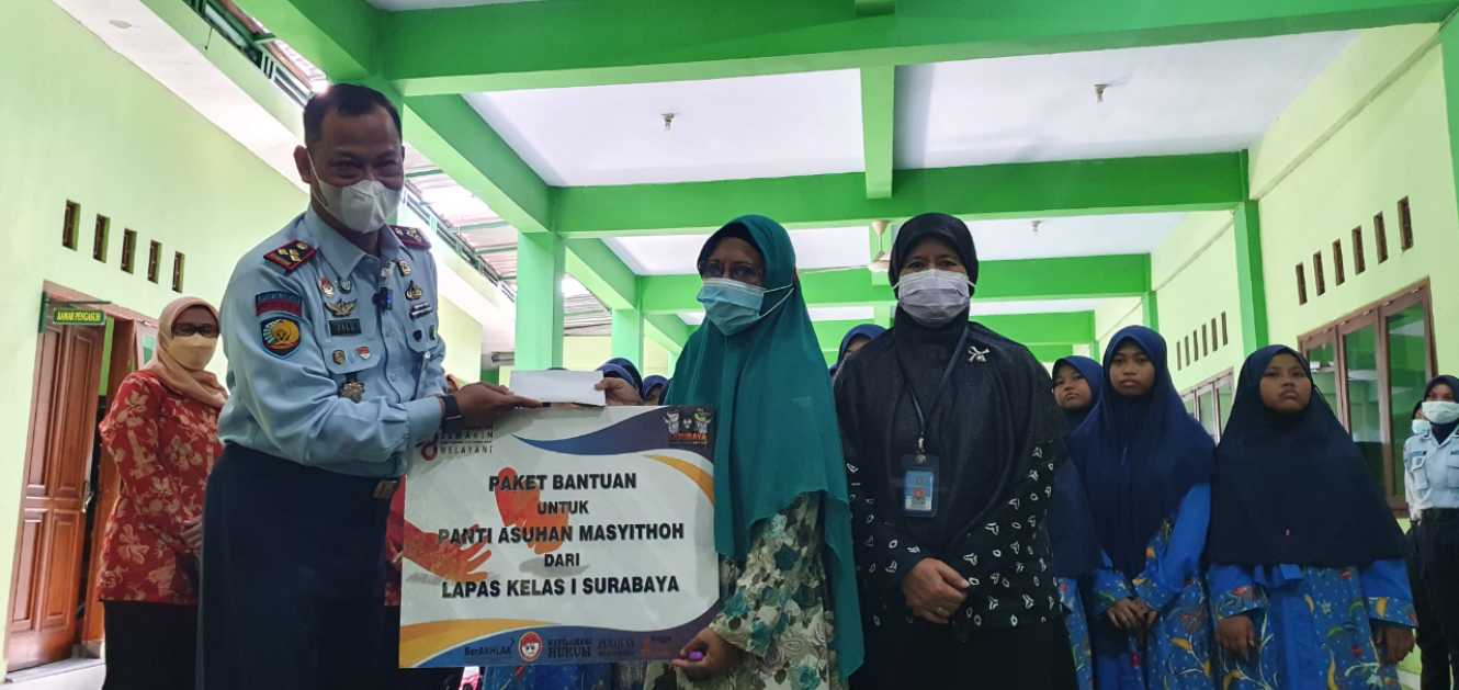 Lapas 1 Surabaya di Porong gelar bakti sosial di Panti Asuhan