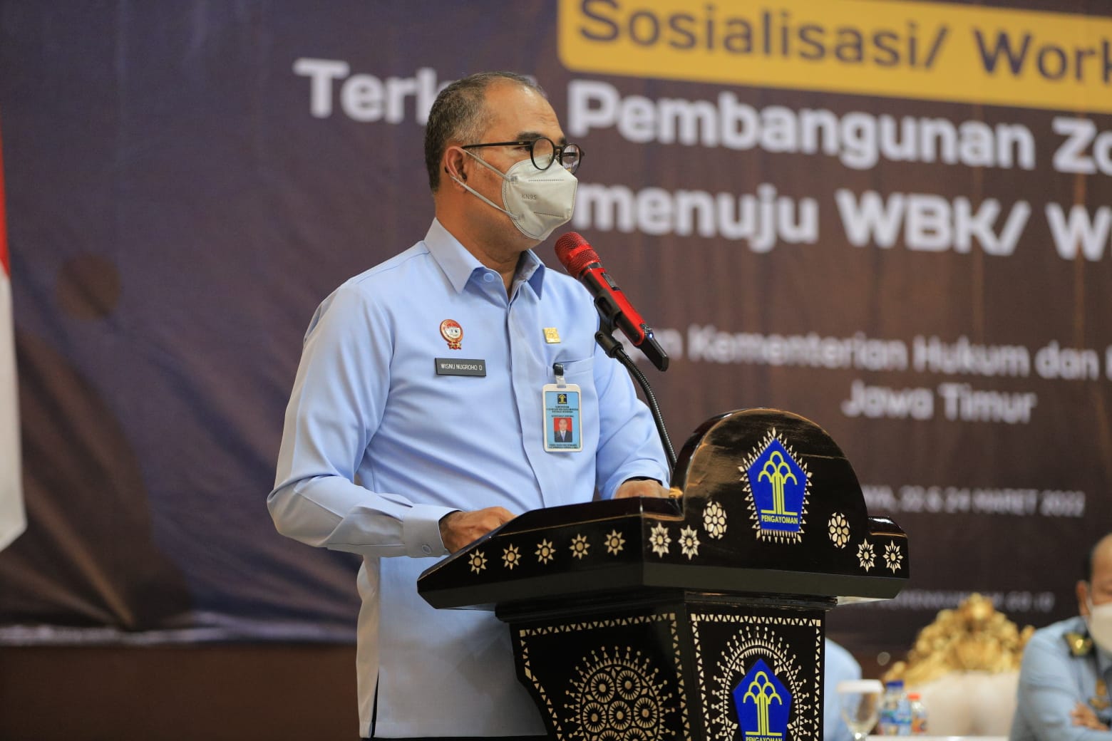 Plt Kakanwil Kemenkumham Jatim Wisnu Nugroho Dewanto