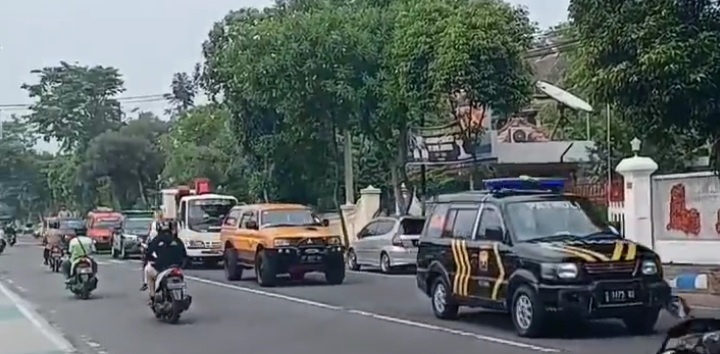 Pawai kendaraan kebencanaan Badan Penanggulangan Bencana Daerah