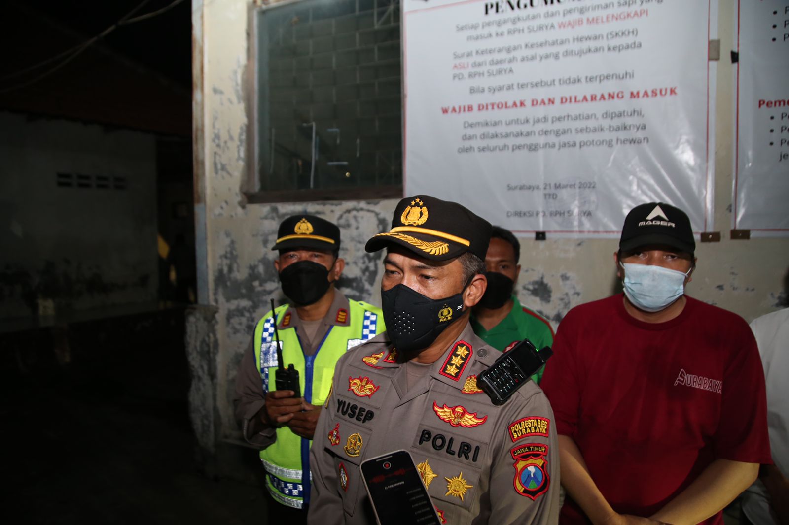 Kapolrestabes Surabaya sidak RPH