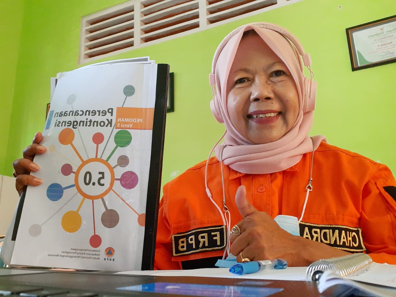 Chandra, peserta Bintek Penyusunan Rencana Kontijensi