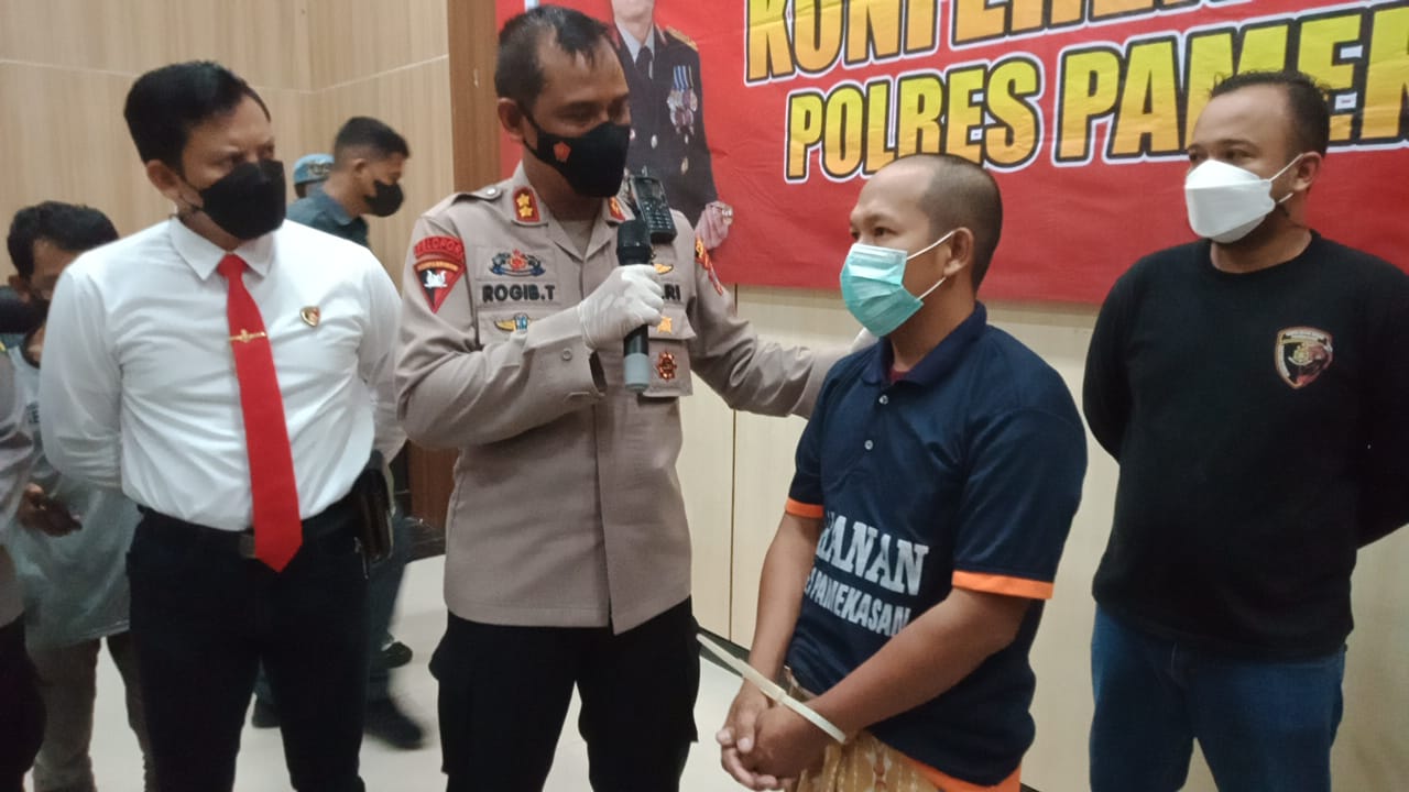 Kapolres pamerkan pelaku Pembunuhan di Pamekasan