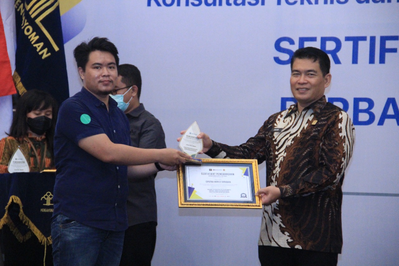 Program Sertifikasi Ditjen Kekayaan Intelektual (DJKI) bersama Kanwil Kemenkumham Jatim.