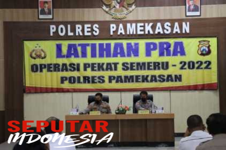 Polres Pamekasan latihan Pra Operasi Pekat Semeru 2022