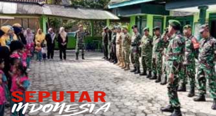 Koramil Kanor Bojonegoro kenalkan profesi TNI kepada anak didiknya PAUD