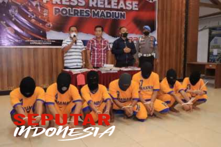 Tersangka yang diamankan dalam Operasi Pekat Semeru2022