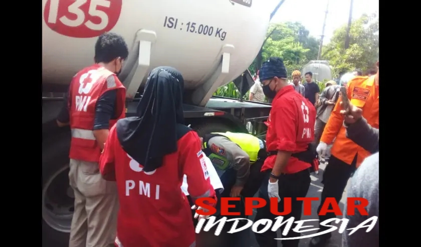 Pemotor Meninggal Akibat Laka Lantas dengan Truk Tangki di Kenjeran