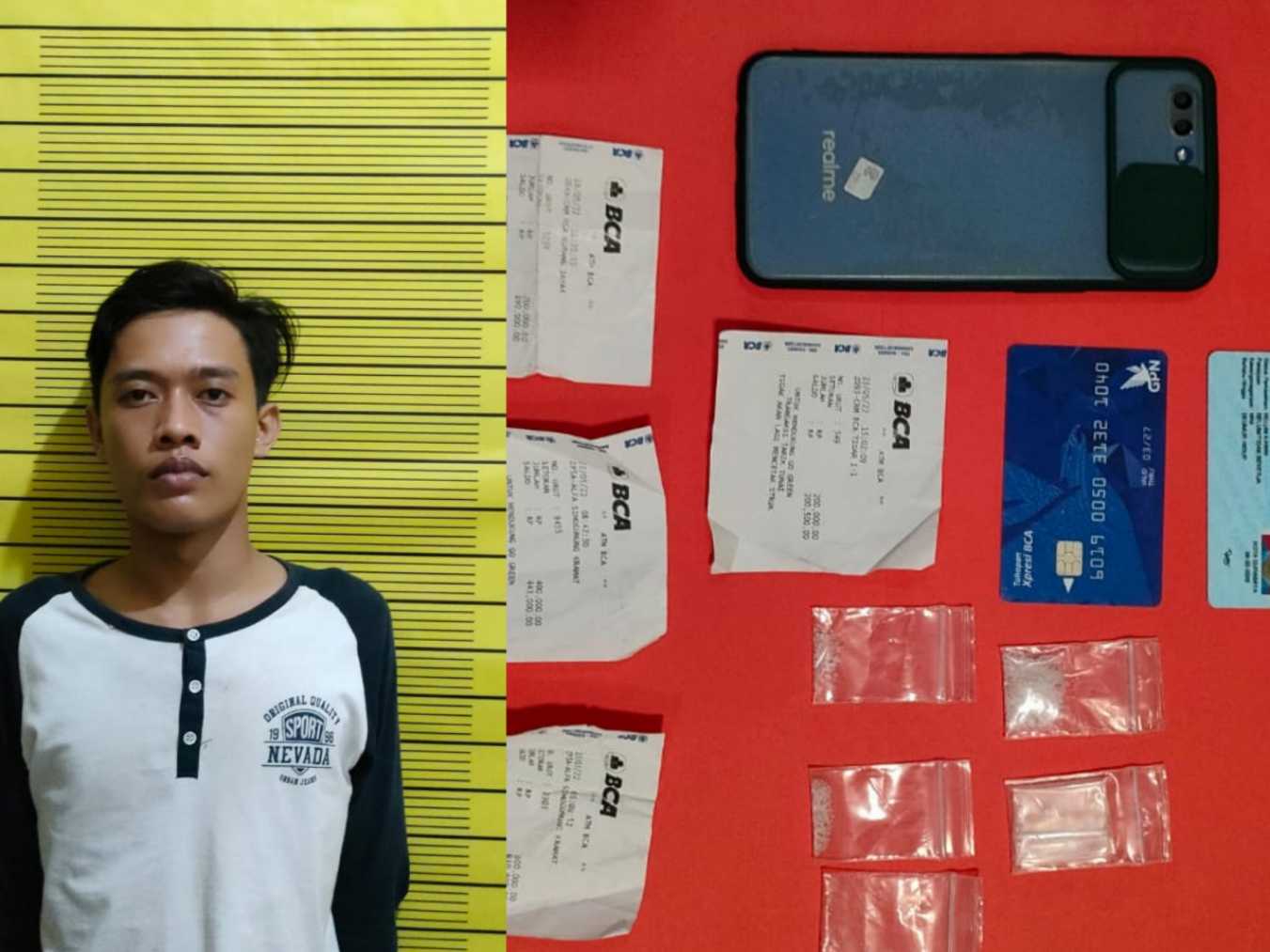 Pengedar sabu yang diamankan Polsek Sukomanunggal