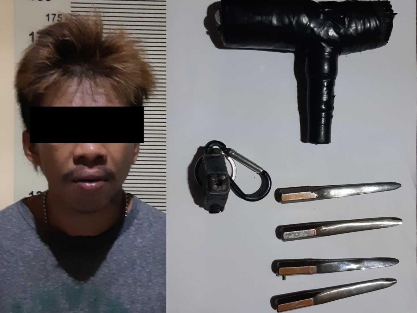 Pelaku dan barang bukti yang diamankan