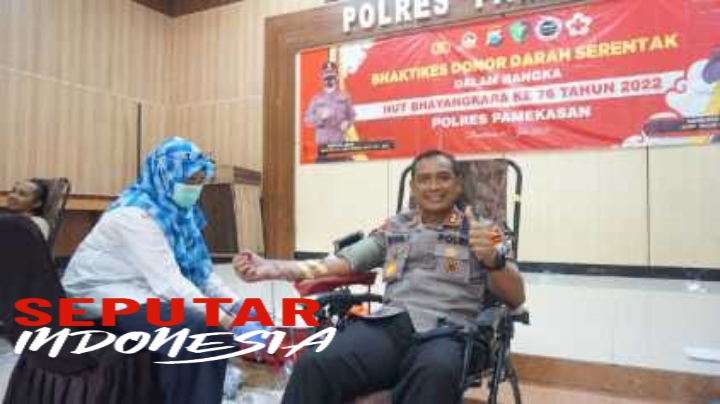 Polres Pamekasan gelar bakti sosial donor darah