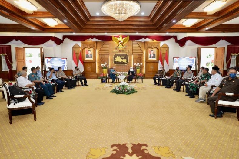 Forkopimda Jatim Ikuti Koordinasi bersama Dewan