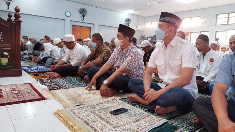 Sholat Idul Adha di Rutan Surabaya Medaeng