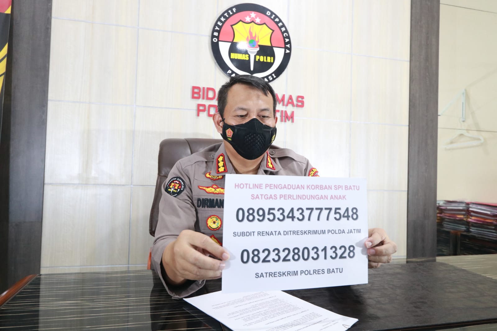 Hotline korban SPI Polda Jatim