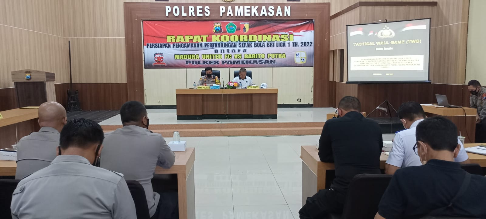 Rapat Koordinasi persiapan pengamanan Pertandingan Sepak Bola 