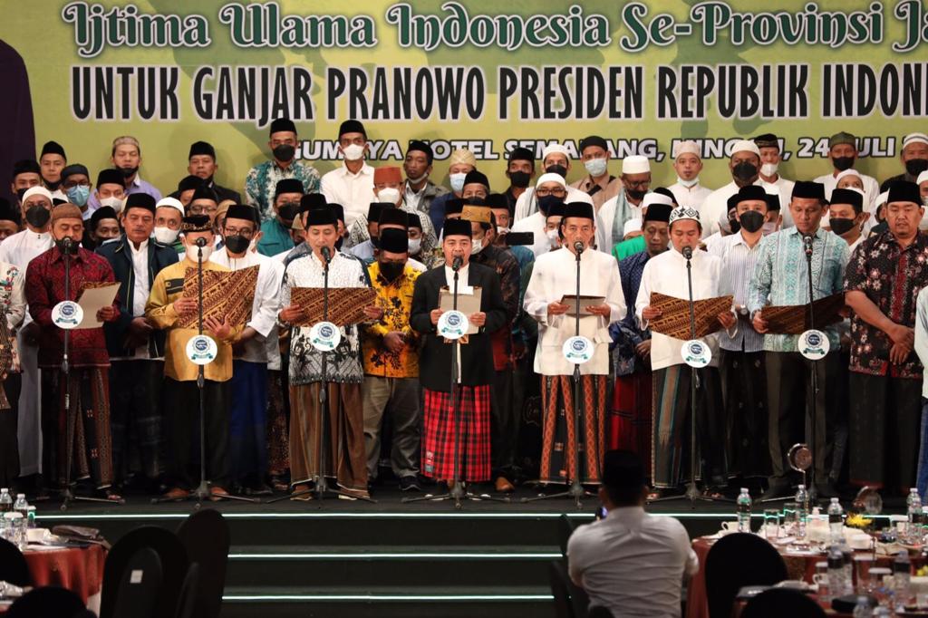 Cendikiawan Muslim dan Ulama Jateng Sepakat Dukung Ganjar Pranowo