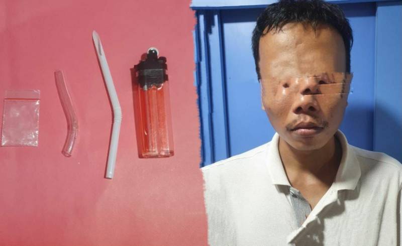 Pelaku sabu dan barang bukti di Polres Tanjung Perak 
