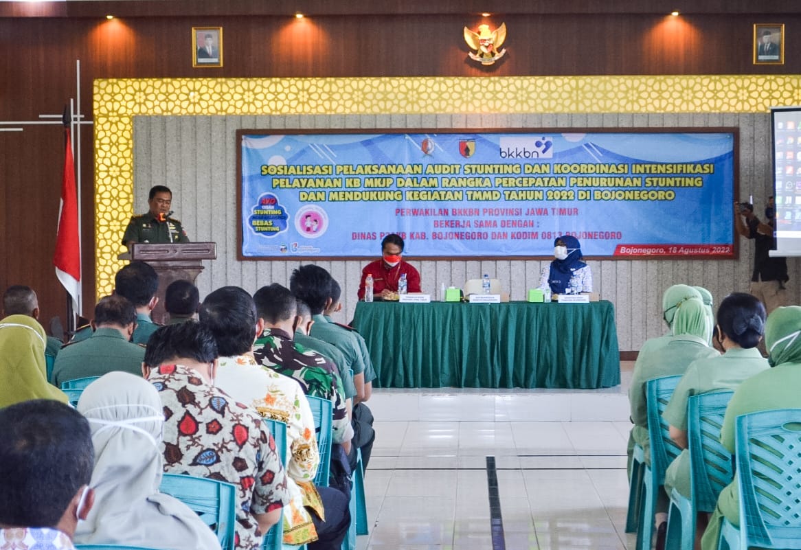 Foto : Kodim 0813 Bojonegoro bekerjasama dengan Dinas Pemberdayaan Perempuan, Perlindungan Anak dan Keluarga Berencana (P3AKB) Pemkab Bojonegoro.
