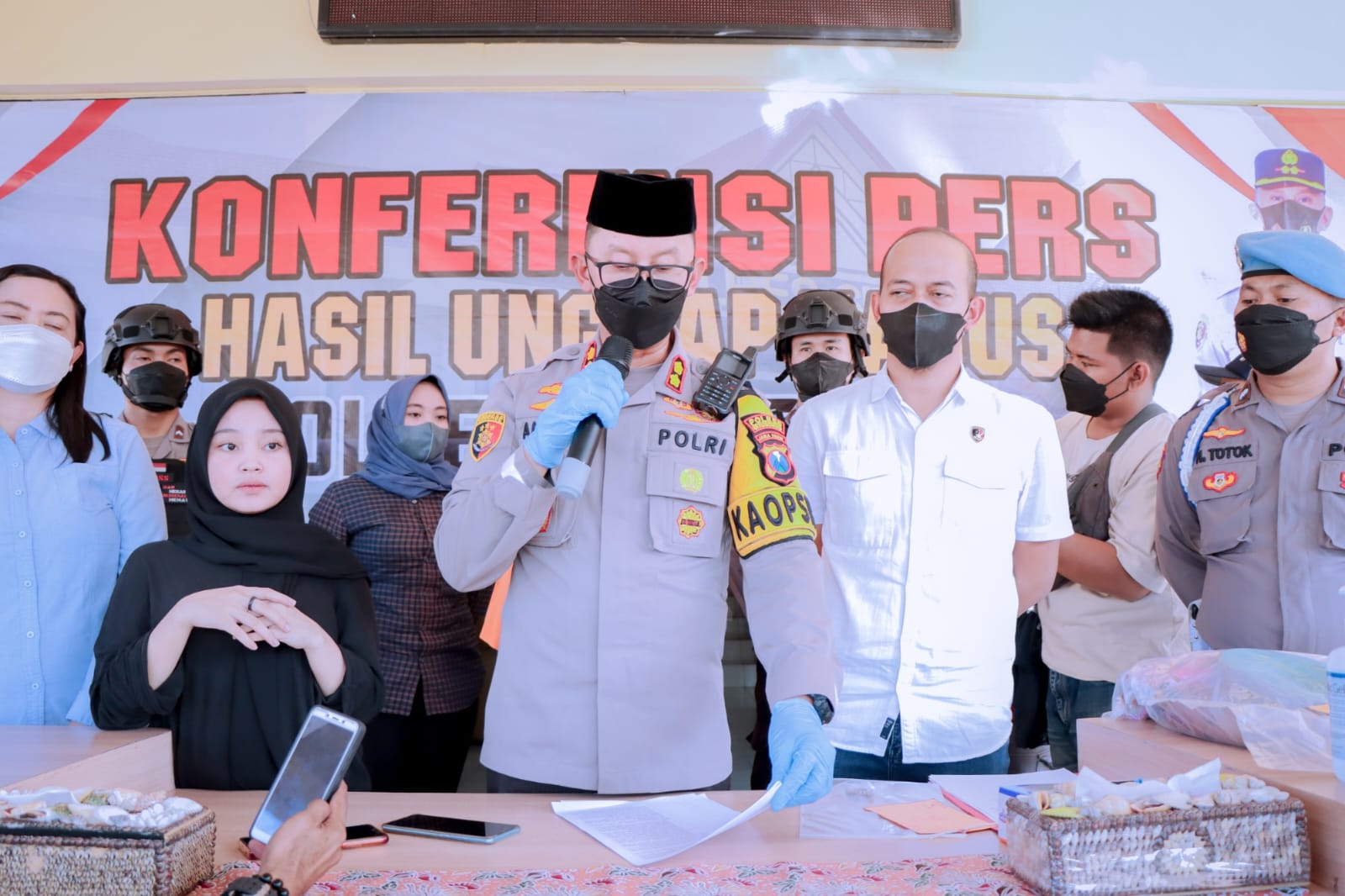 Kapolres Situbondo pamerkan ungkap kasus judi
