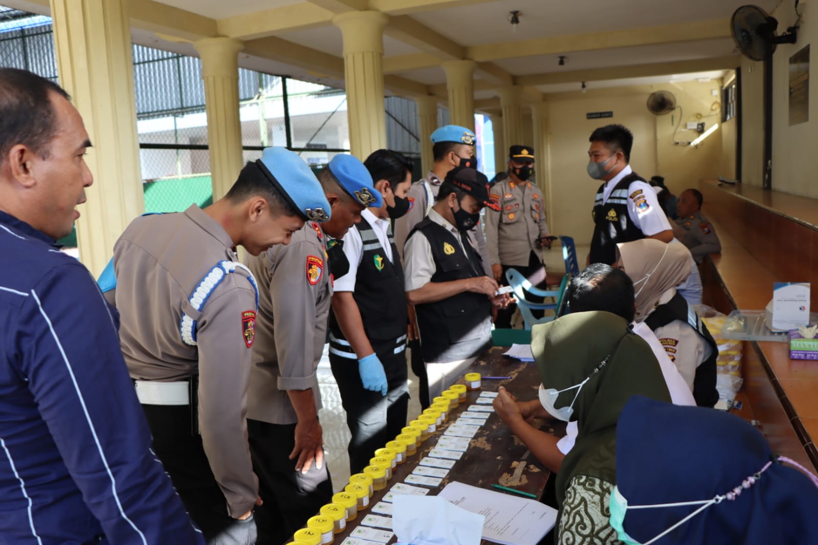Tes urine Polisi Sumenep
