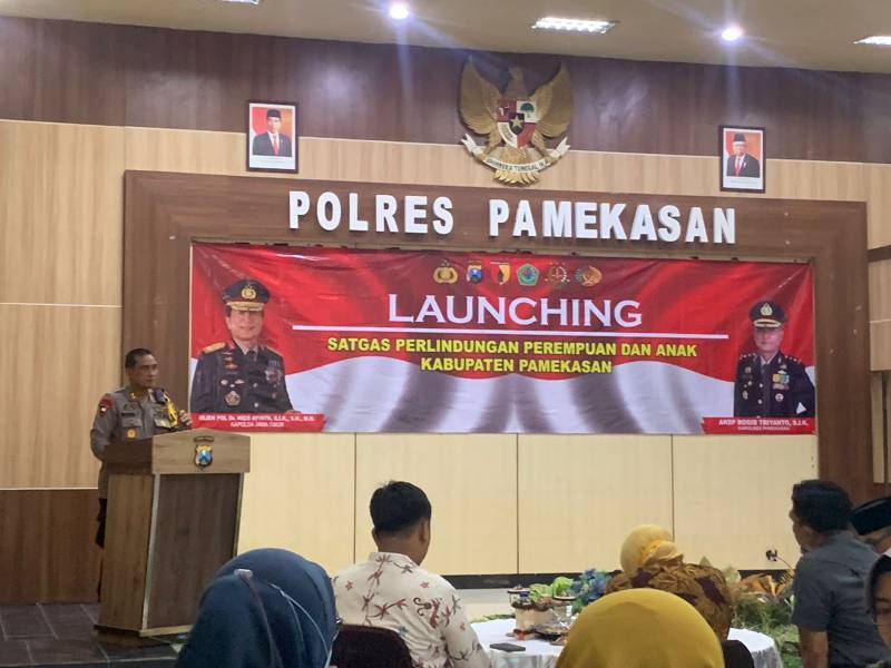 Launching Gugus Satuan Tugas (Satgas) Perlindungan Perempuan dan Anak (PPA) Pamekasan