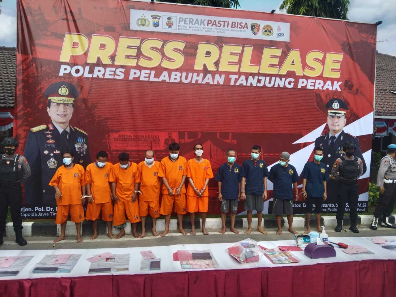 22 penjudi Domino hingga Togel dI Surabaya
