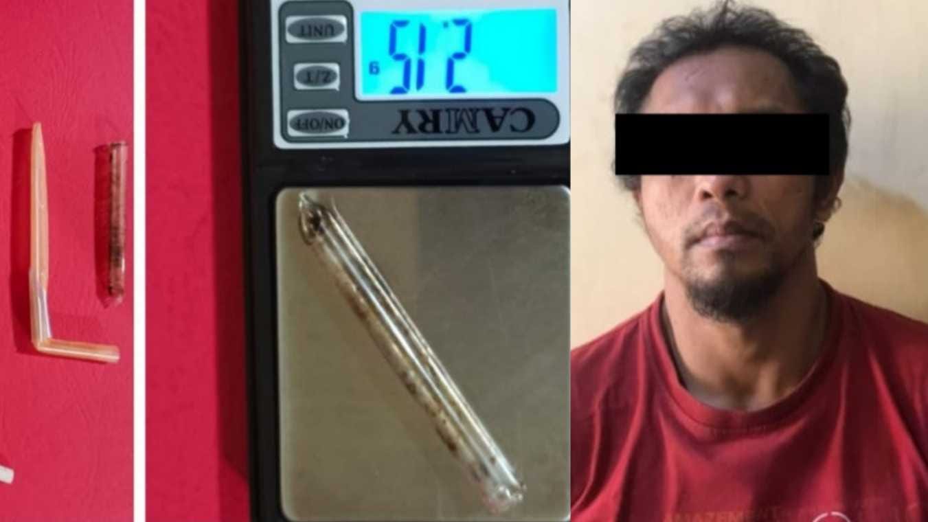 Pengguna sabu di bekuk polisi