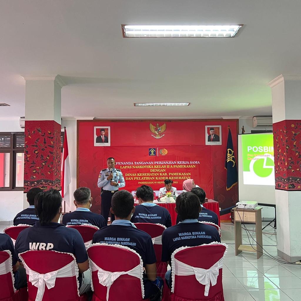 Pelatihan kesehatan Lapas Narkoba Pamekasan 