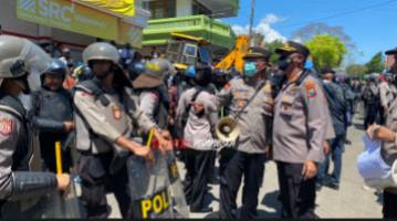 Pengaman eksekusi tanah Polres Pamekasan 