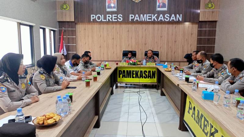 Rapat Panitia Pembantu Penerima Polri Polres Pamekasan 