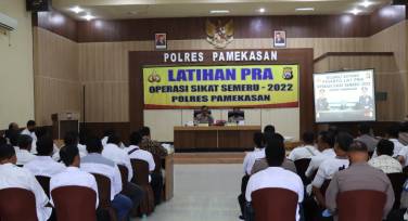 Pelatihan pra Operasi Polres Pamekasan 