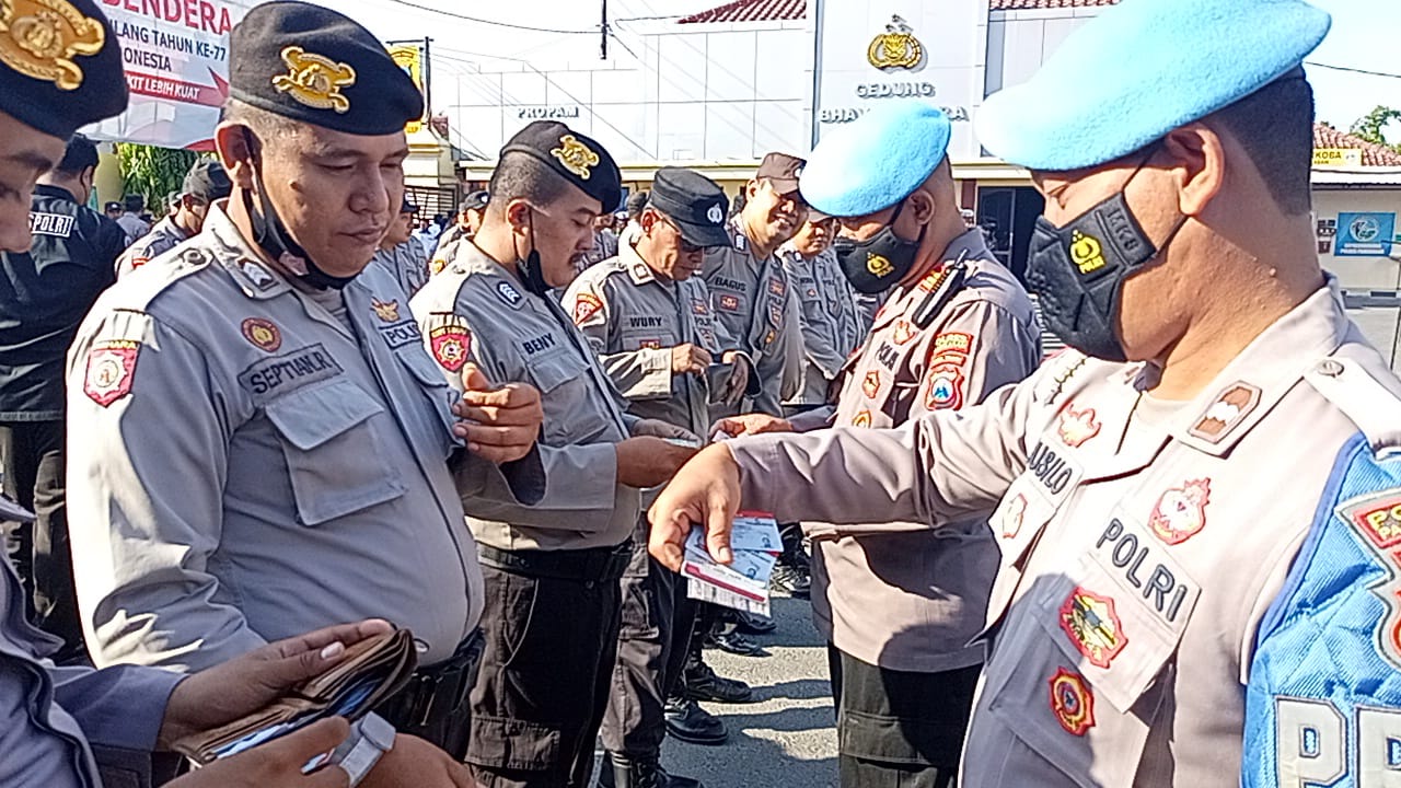 Propam Polres Pamekasan razia penegakan, penertiban (Gaktibplin)