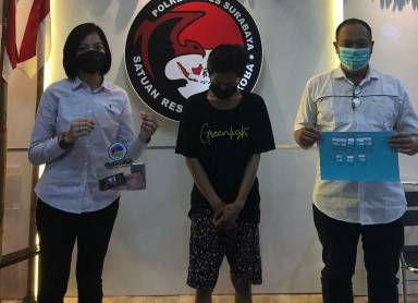 Tukang servis di Surabaya yang ditangkap polisi