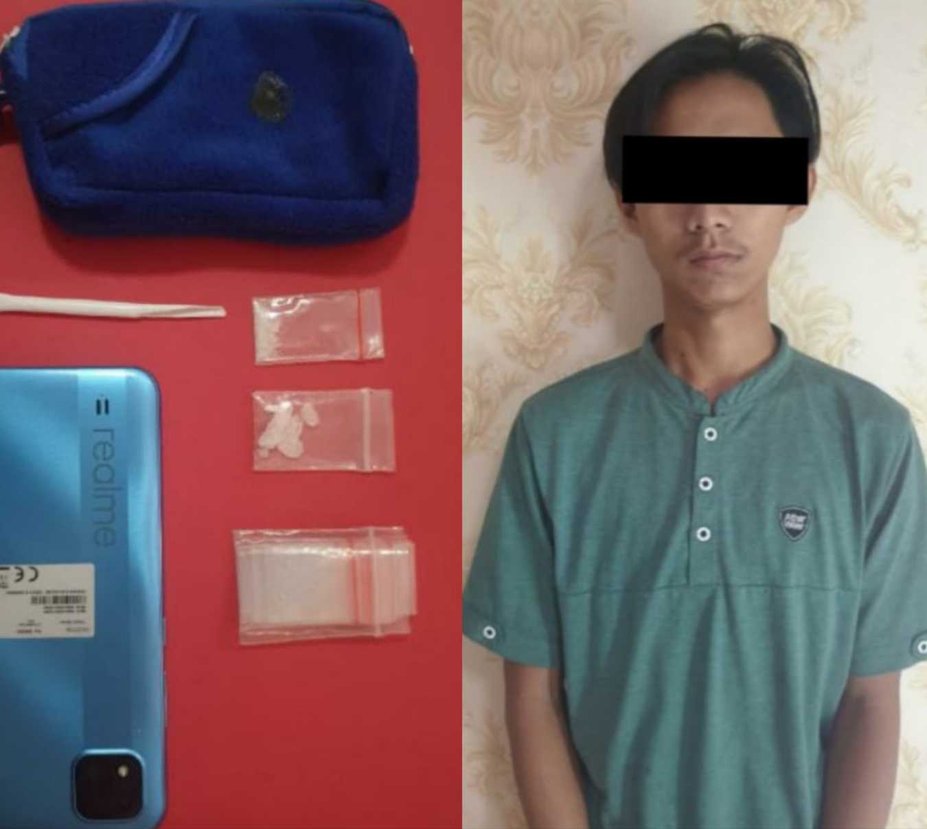 Tersangka sabu yang diamankan Polres Tanjung Perak Surabaya