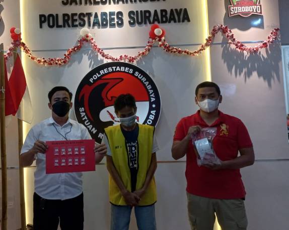 Pengedar sabu jaringan Lapas yang ditangkap di Surabaya