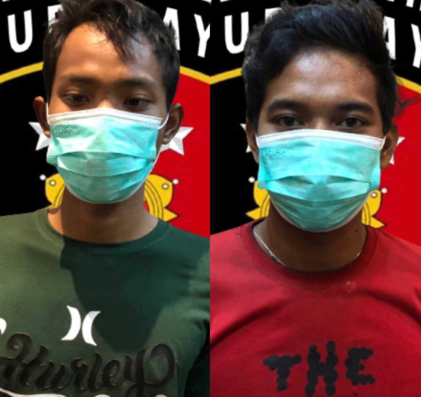 Dua pelaku pencurian di Polrestabes Surabaya 